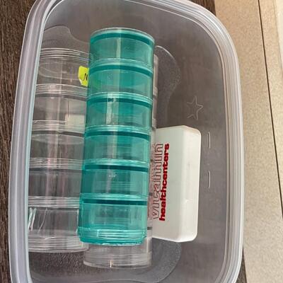Lot of Small Interlocking Storage Jars