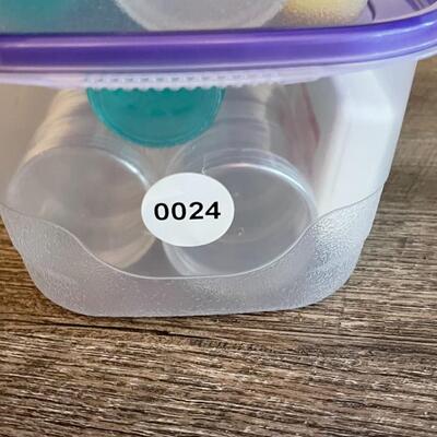 Lot of Small Interlocking Storage Jars