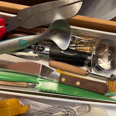 Kitchen Utensil Drawer Packed with Gadgets