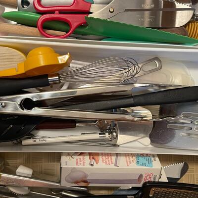 Kitchen Utensil Drawer Packed with Gadgets