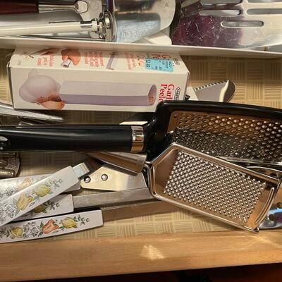Kitchen Utensil Drawer Packed with Gadgets