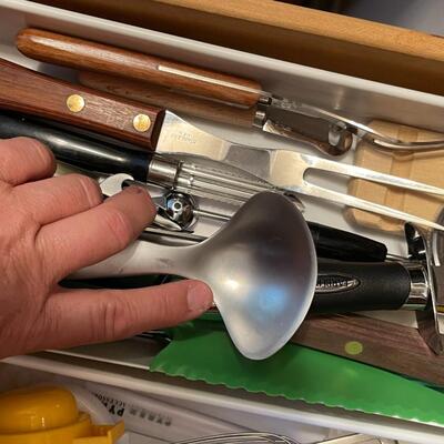 Kitchen Utensil Drawer Packed with Gadgets