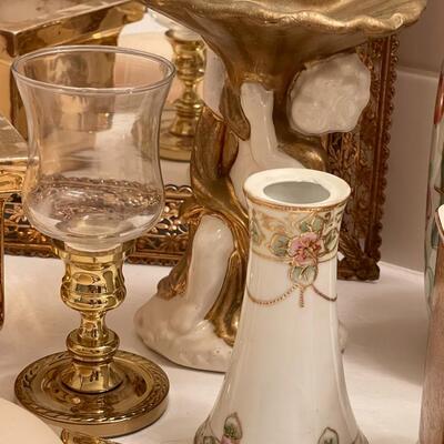 Lot of Gold Bathroom Decor #1