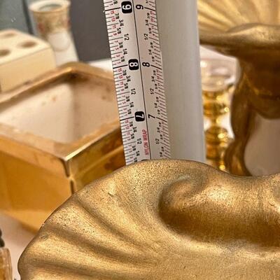 Lot of Gold Bathroom Decor #1