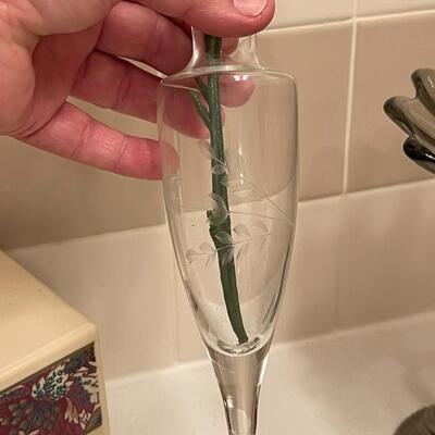 Lot of Brass and Glass Bathroom Decor #2