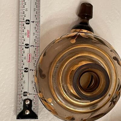 Lot of Brass and Glass Bathroom Decor #2