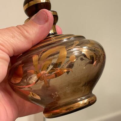 Lot of Brass and Glass Bathroom Decor #2