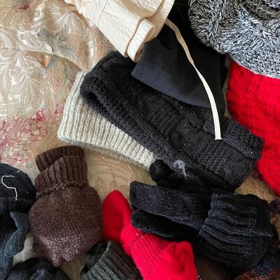 Large Lot of Women's Gloves and Hats