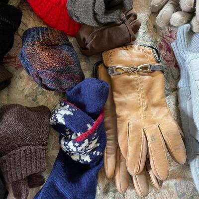 Large Lot of Women's Gloves and Hats