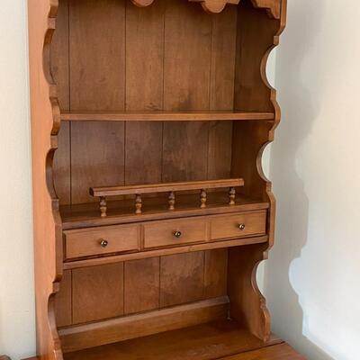 Vintage Low Profile Desk/Bookcase