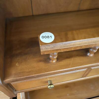 Vintage Low Profile Desk/Bookcase