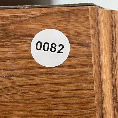 Locking Legal Size Two Drawer Wood Filing Cabinet