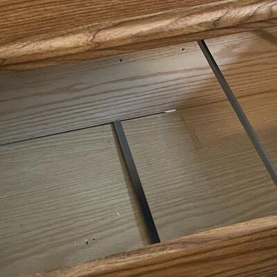 Locking Legal Size Two Drawer Wood Filing Cabinet