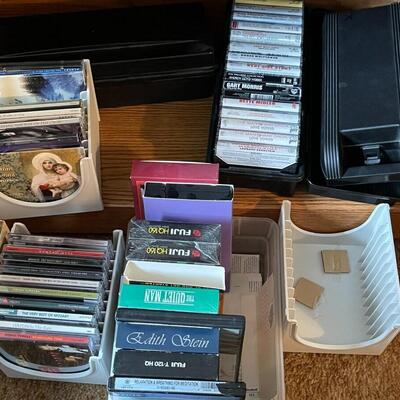 CD's, VHS and Cassette