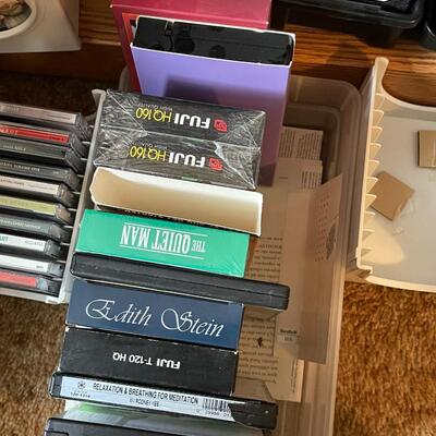 CD's, VHS and Cassette