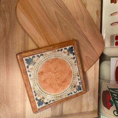 Lot of Cutting Boards and Glass Counter Protectors