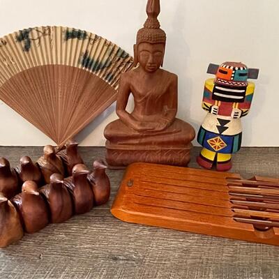 Collection of Wooden Items-Vintage Case XX Stainless Knife Set