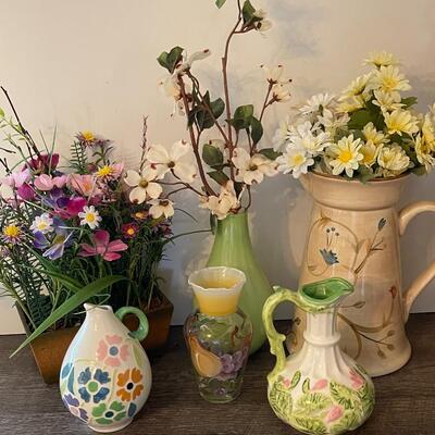 Lot of Decor Vases and Pitchers