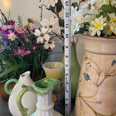 Lot of Decor Vases and Pitchers