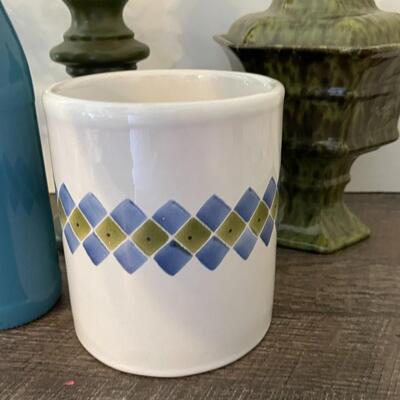 Lot of Blue and Green DÃ©cor