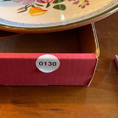 Stangl Handled Tray with Metalware