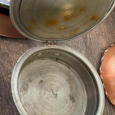 Stangl Handled Tray with Metalware