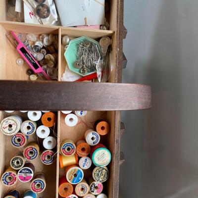 Vintage Sewing Box-Full of Notions