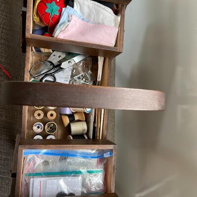 Vintage Sewing Box-Full of Notions