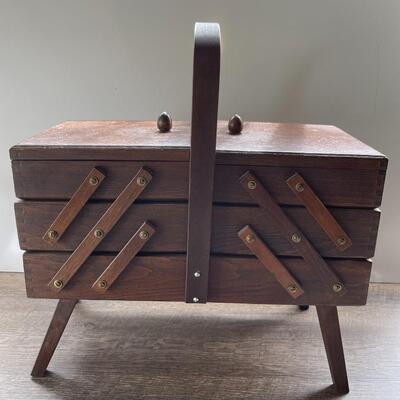 Vintage Sewing Box-Full of Notions