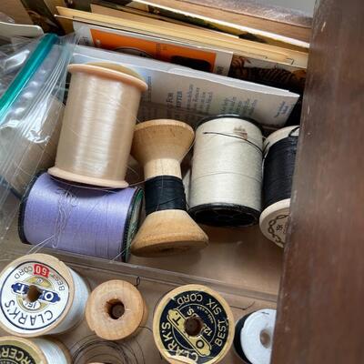 Vintage Sewing Box-Full of Notions