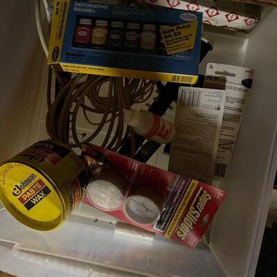 Lot of Four Filled Storage Drawers