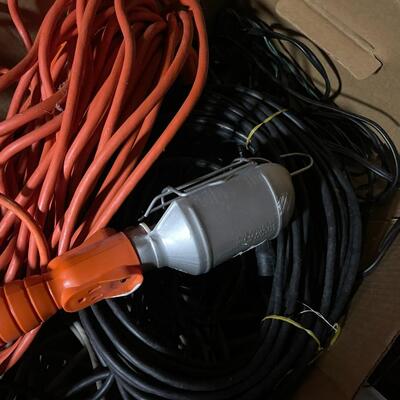 Lot of Extension Cords and Holders