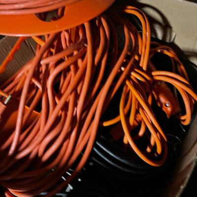 Lot of Extension Cords and Holders