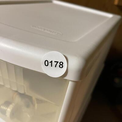 Lot of Three Filled Storage Drawers