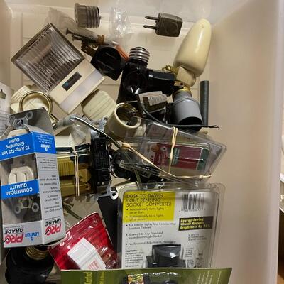 Lot of Three Filled Storage Drawers