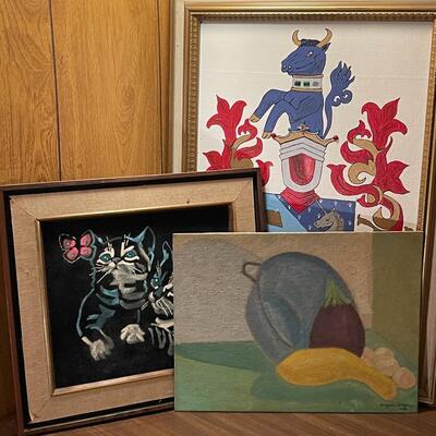 Collection of Vintage Original Art
