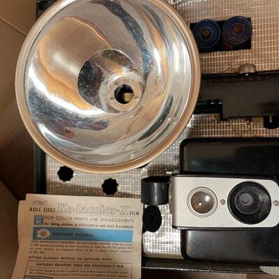 Vintage Brownie Hawkeye Camera and Light Bar
