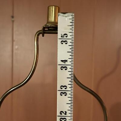 Mid-Century Modern Ceramic and Walnut Lamp