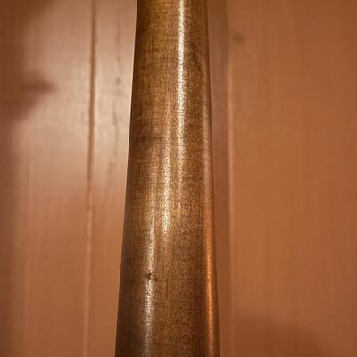 Mid-Century Modern Ceramic and Walnut Lamp