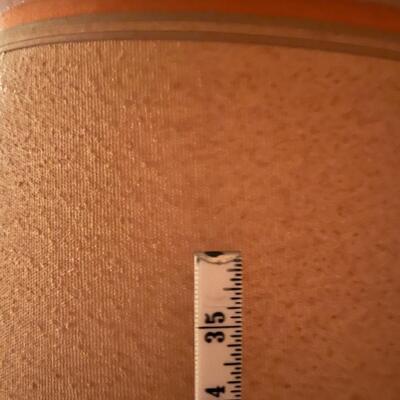 Mid-Century Modern Textured Ceramic and Walnut Lamp