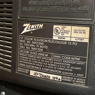 Zenith 13" Color TV