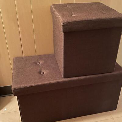 Pair of Sturdy Storage Cubes