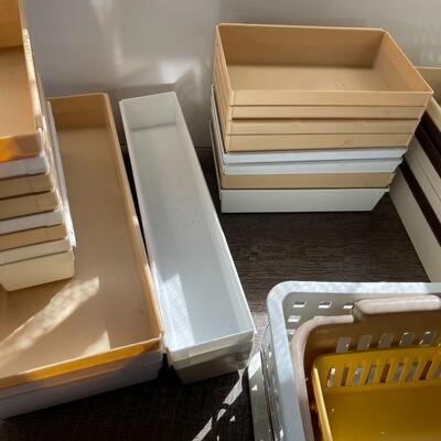 Lot of Drawer Storage Bins