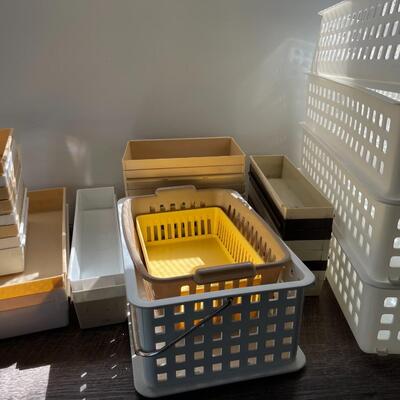 Lot of Drawer Storage Bins