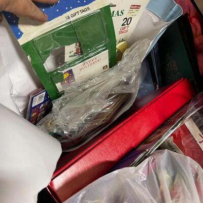 Lot of Christmas Boxes, Bags and Ribbons