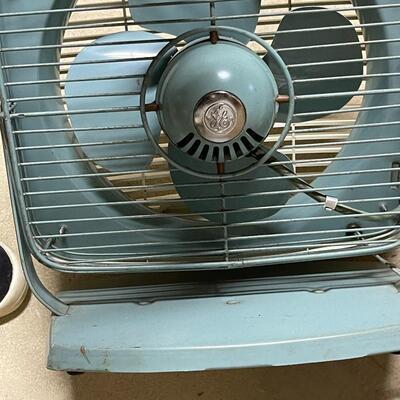Vintage General Electric Fan & Sunbeam Scale