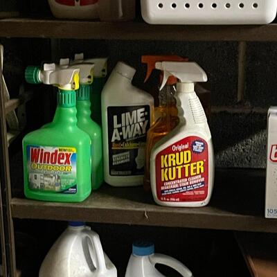 Lot of Laundry and Cleaning Supplies