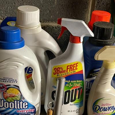 Lot of Laundry and Cleaning Supplies