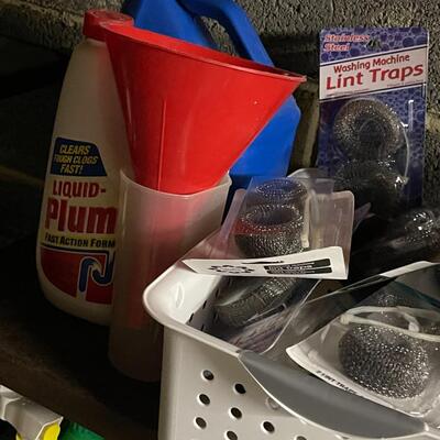 Lot of Laundry and Cleaning Supplies