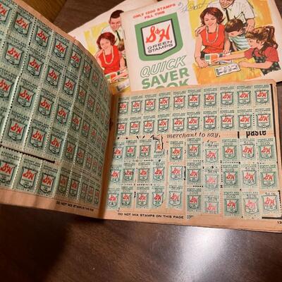 Four S&H Green Stamps Books